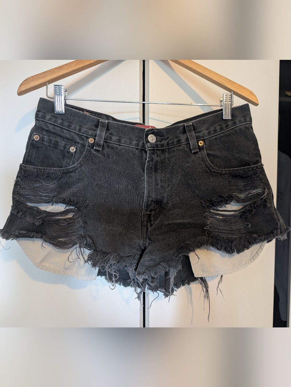 Vintage Levis Distressed Denim Shorts